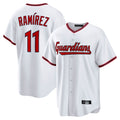 C.Guardians #11 Jose Ramirez Player White Game Home Fdoa Stitched Jerseys