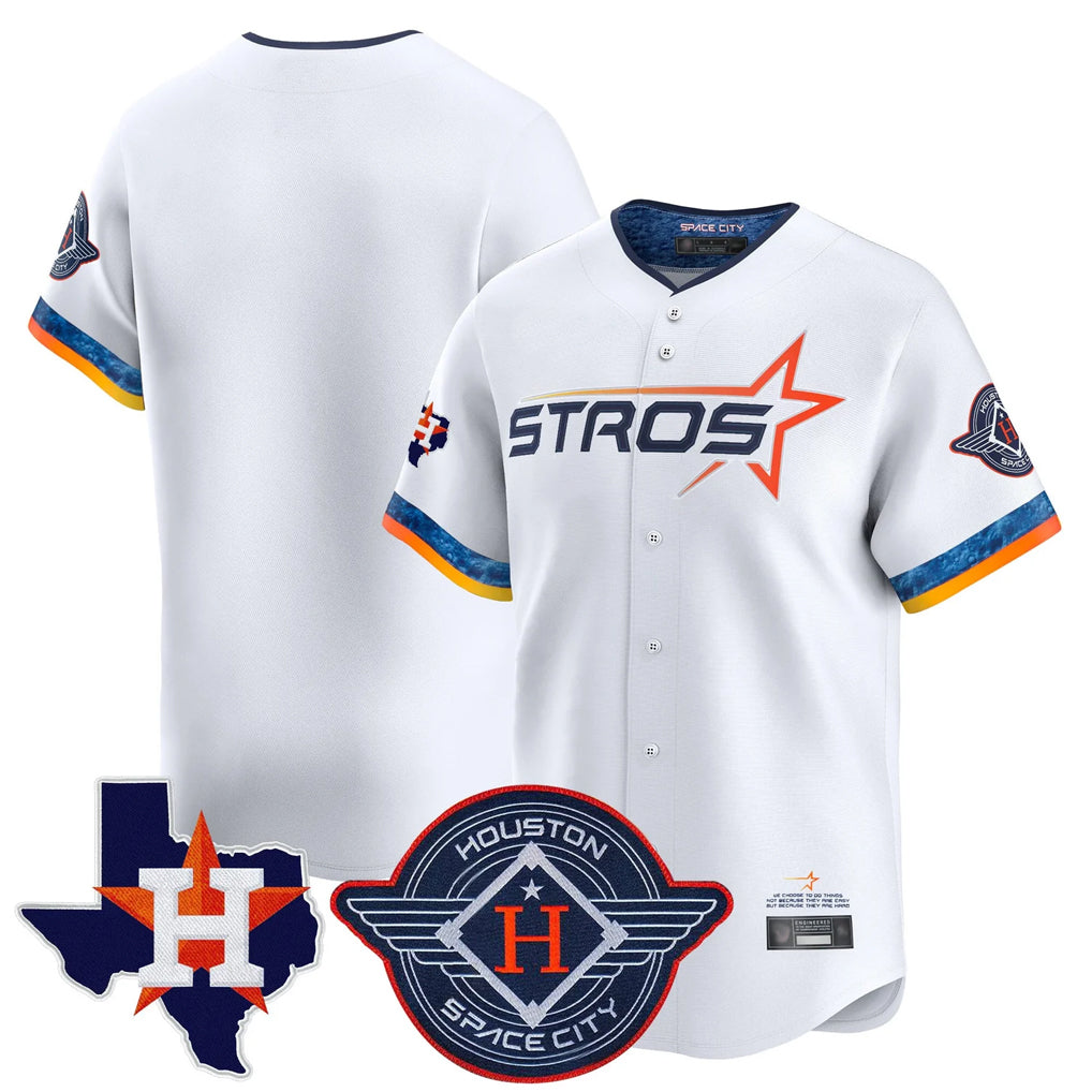 H.Astros ## Astros Blank Player White City Connect Texas Patch Vapor Premier Limited Home Fdoa Stitched Jerseys