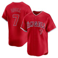 LA.Angels #7 Jo Adell Player Red Home Limited Fdoa Stitched Jerseys