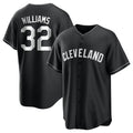 C.Guardians #32 Gavin Williams Player Black Home Game Fdoa Stitched Jerseys