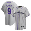 C.Rockies #9 Brenton Doyle Player Gray Game Home Fdoa Stitched Jerseys