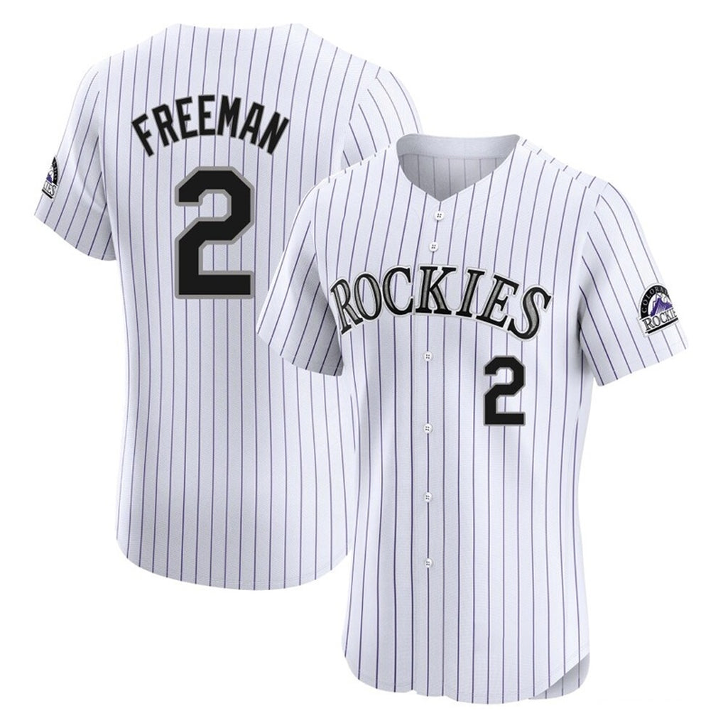 C.Rockies #2 Tyler Freeman Player White Limited Elite Home Fdoa Stitched Jerseys