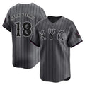 NY.Mets #18 Darryl Strawberry Player Gray City Connect Limited Fdoa Stitched Jerseys