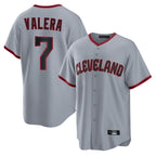 C.Guardians #7 George Valera Player Gray Home Game Fdoa Stitched Jerseys