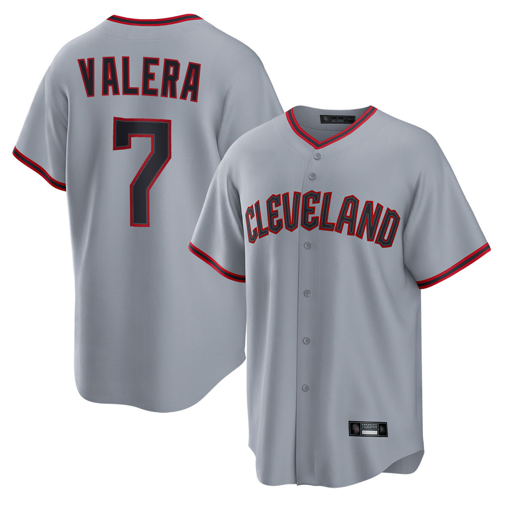 C.Guardians #7 George Valera Player Gray Home Game Fdoa Stitched Jerseys