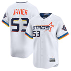 H.Astros #53 Cristian Javier Player White City Connect Limited Home Fdoa Stitched Jerseys