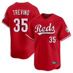 C.Reds #35 Jose Trevino Player Red Home Limited Fdoa Stitched Jerseys