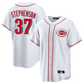 C.Reds #37 Tyler Stephenson Player White Game Home Fdoa Stitched Jerseys