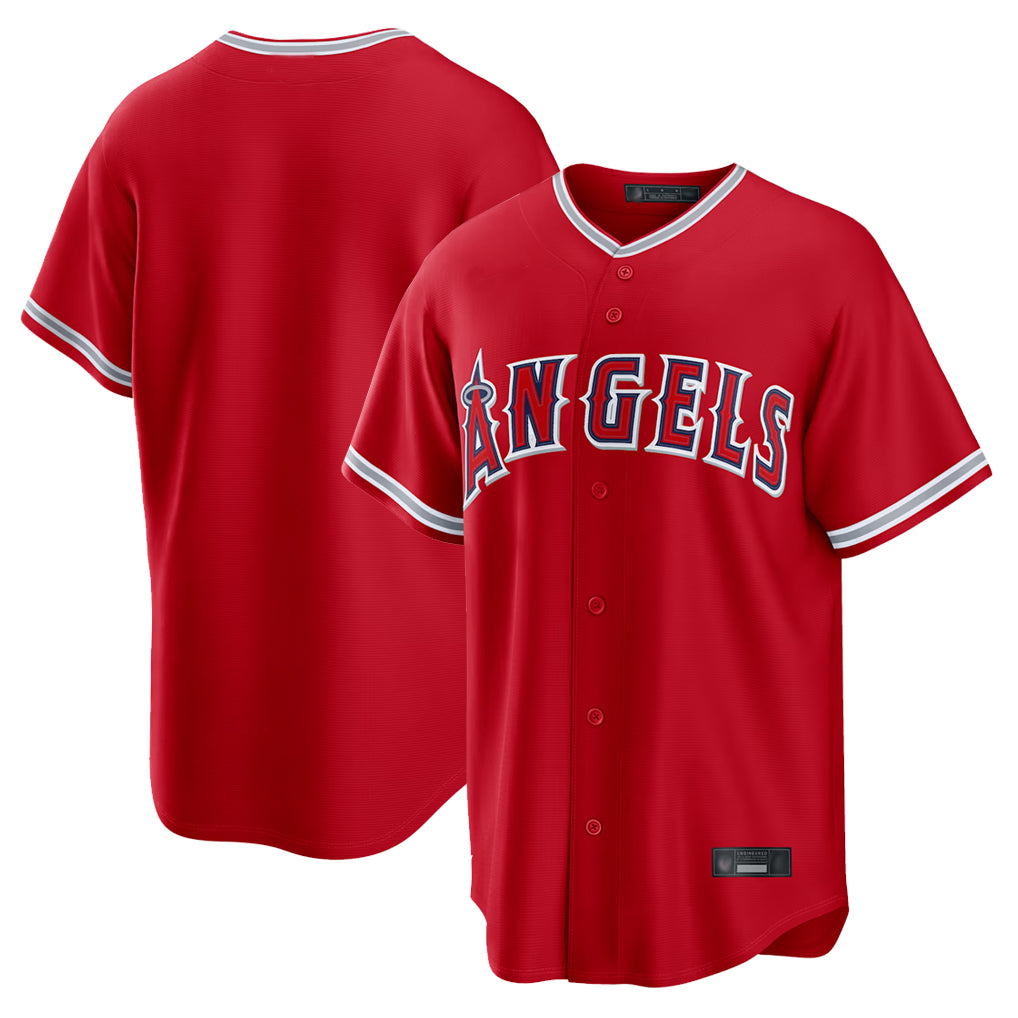 LA.Angels ## Angels Blank Player Red Home Game Fdoa Stitched Jerseys