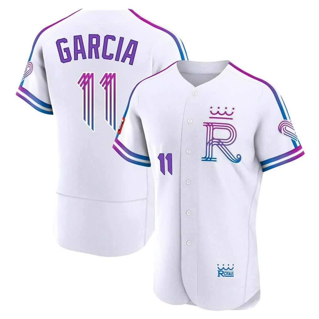 KC.Royals #11 Maikel Garcia Player White 2026 City Connect Limited Elite Home Fdoa Stitched Jerseys
