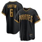 P.Pirates #6 Konnor Griffin Player Black 2026 City Connect Home Game Fdoa Stitched Jerseys