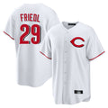 C.Reds #29 TJ Friedl Player White Home Game Fdoa Stitched Jerseys
