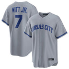 KC.Royals #7 Bobby Witt Jr. Player Grey Road Game Home Fdoa Stitched Jerseys
