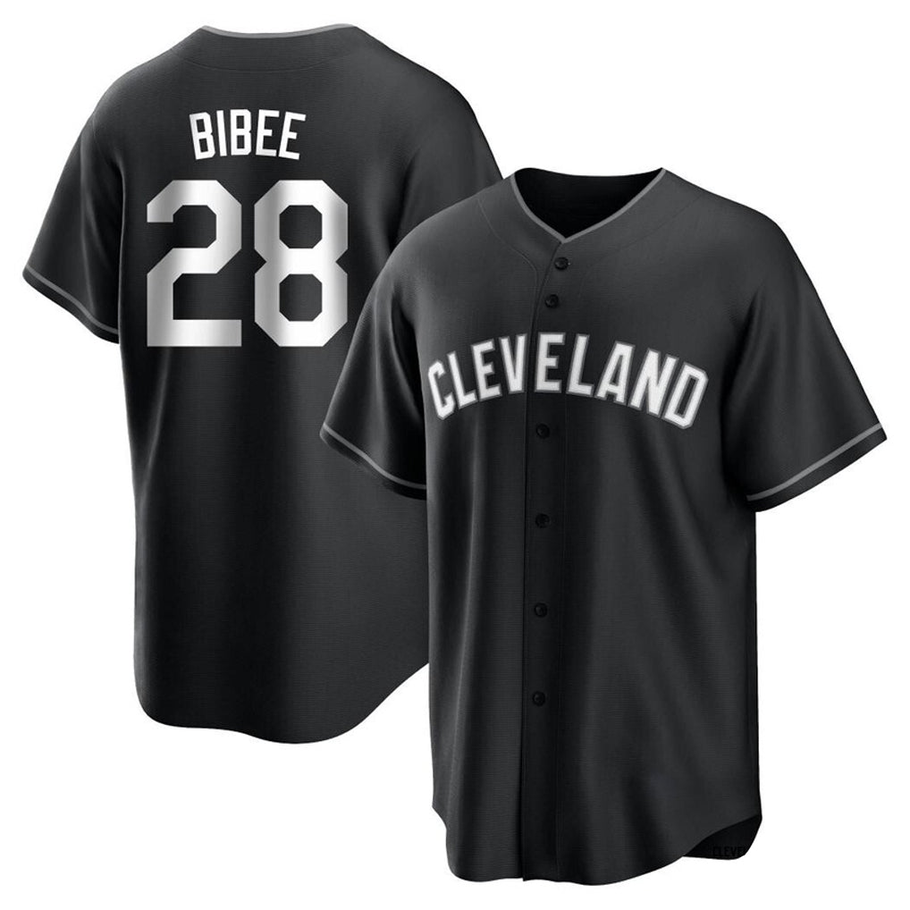 C.Guardians #28 Tanner Bibee Player Black Home Game Fdoa Stitched Jerseys