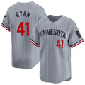 M.Twins #41 Joe Ryan Player Gray Home Limited Fdoa Stitched Jerseys