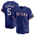 T.Rangers #5 Corey Seager Player Navy Limited Home Fdoa Stitched Jerseys