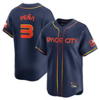 H.Astros #3 Jeremy Pe?a Player Navy City Connect Home Limited Fdoa Stitched Jerseys