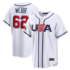 SF.Giants #62 Logan Webb Player White USA 2026 World Classic Road Limited Fdoa Stitched Jerseys
