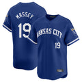KC.Royals #19 Michael Massey Player Royal Limited Home Fdoa Stitched Jerseys