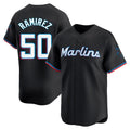 M.Marlins #50 Agustin Ramirez Player Black  Home Limited Fdoa Stitched Jerseys