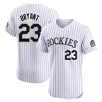 C.Rockies #23 Kris Bryant Player White Limited Elite Home Fdoa Stitched Jerseys