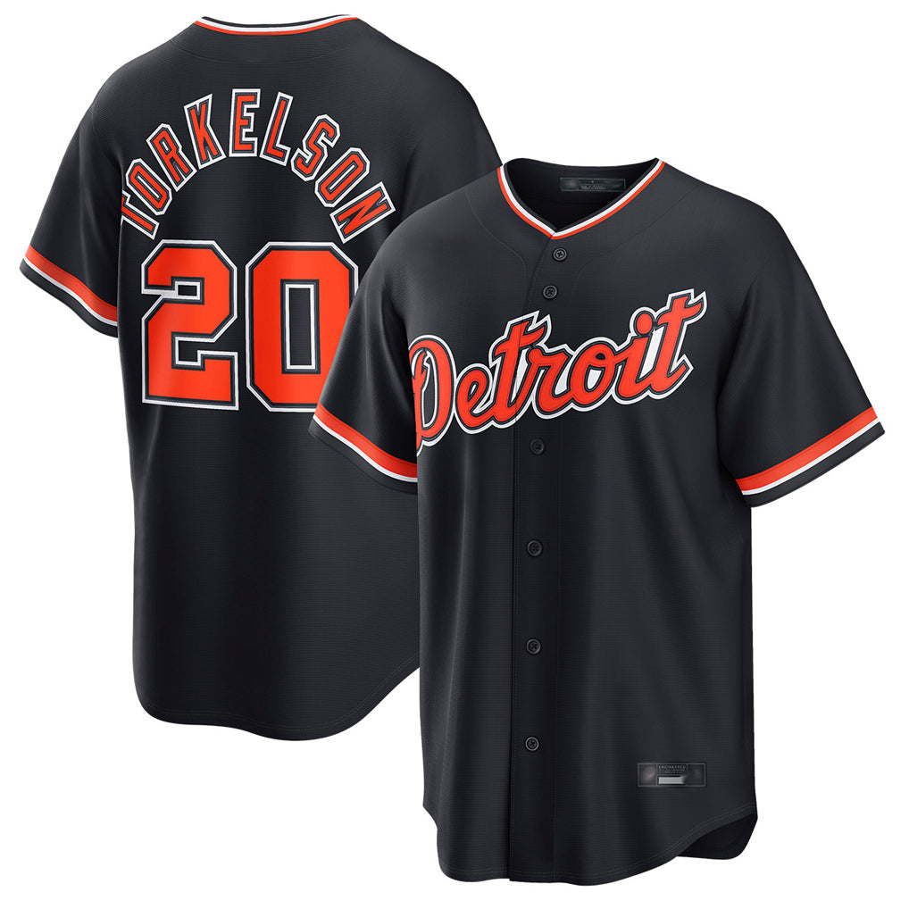 D.Tigers #20 Spencer Torkelson Player Navy Home Game Fdoa Stitched Jerseys