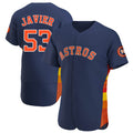 H.Astros #53 Cristian Javier Player Navy Home Limited Elite Fdoa Stitched Jerseys