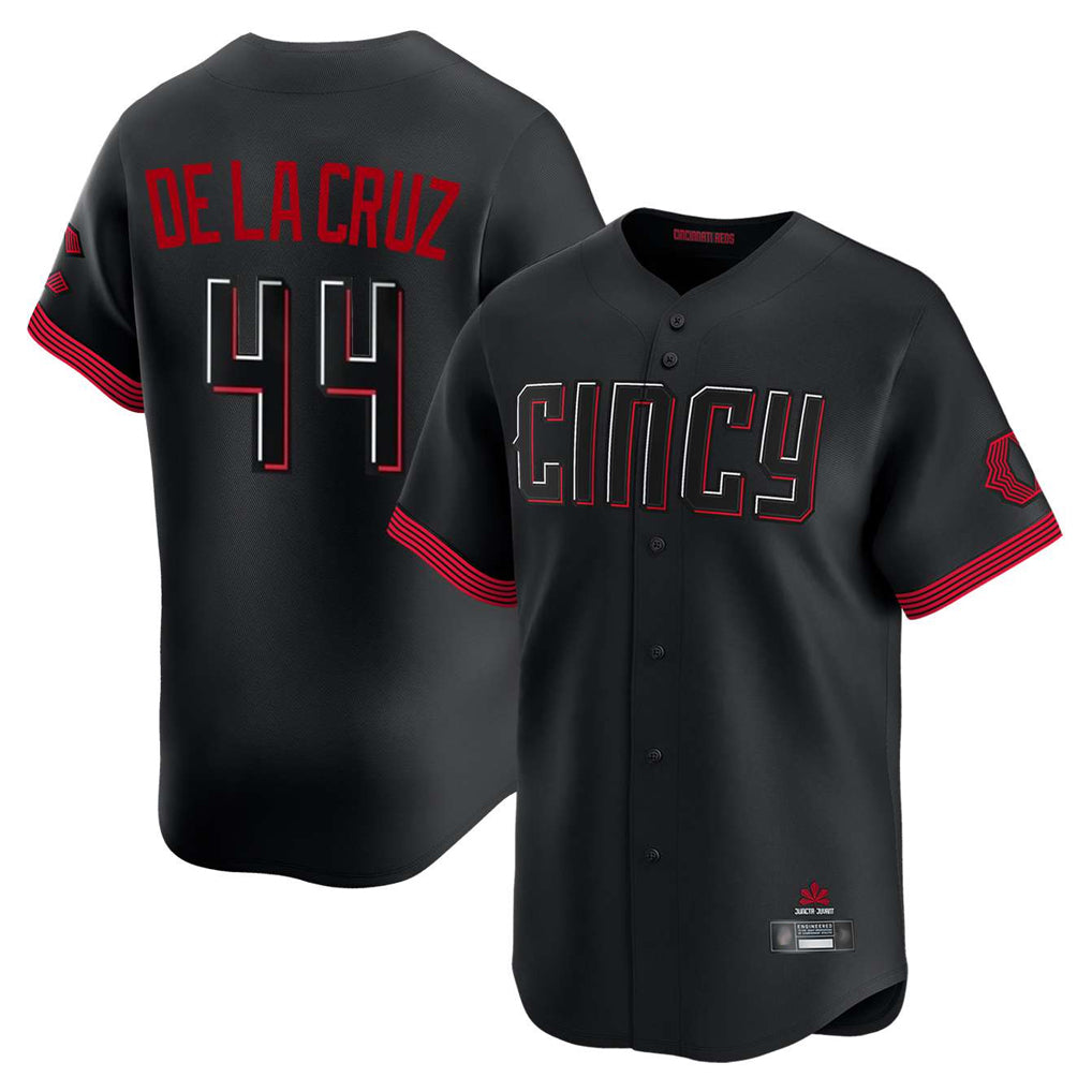 C.Reds #44 Elly De La Cruz Player Black City Connect Home Limited Fdoa Stitched Jerseys