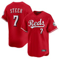 C.Reds #7 Spencer Steer Player Red Home Limited Fdoa Stitched Jerseys