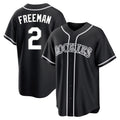 C.Rockies #2 Tyler Freeman Player Black Fashion Out Home Game Fdoa Stitched Jerseys