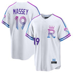 KC.Royals #19 Michael Massey Player White 2026 City Connect Limited Home Fdoa Stitched Jerseys