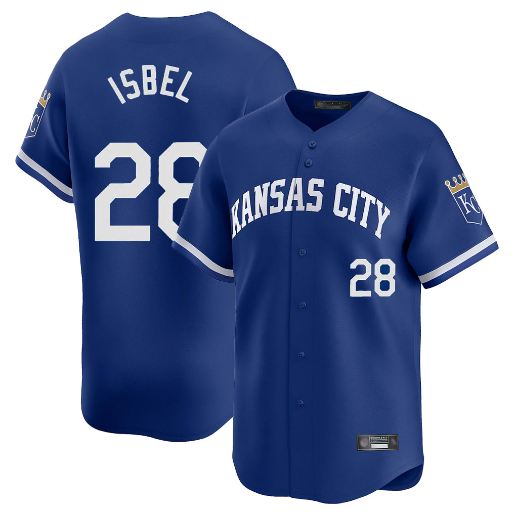 KC.Royals #28 Kyle Isbel Player Royal Limited Home Fdoa Stitched Jerseys