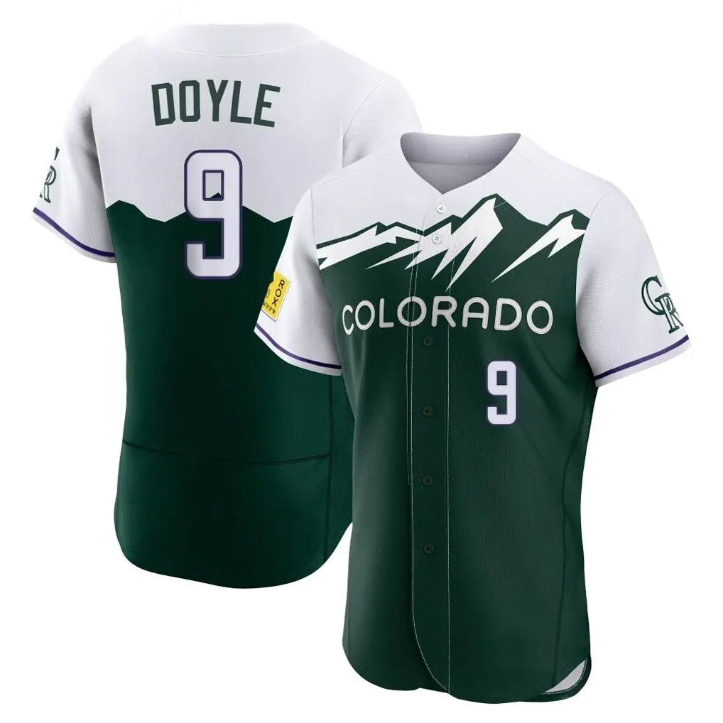 C.Rockies #9 Brenton Doyle Player Green City Connect Limited Elite Home Fdoa Stitched Jerseys