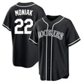 C.Rockies #22 Mickey Moniak Player Black Fashion Out Home Game Fdoa Stitched Jerseys