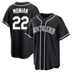 C.Rockies #22 Mickey Moniak Player Black Fashion Out Home Game Fdoa Stitched Jerseys