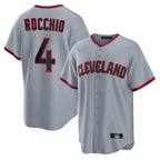 C.Guardians #4 Brayan Rocchio Player Gray Home Game Fdoa Stitched Jerseys