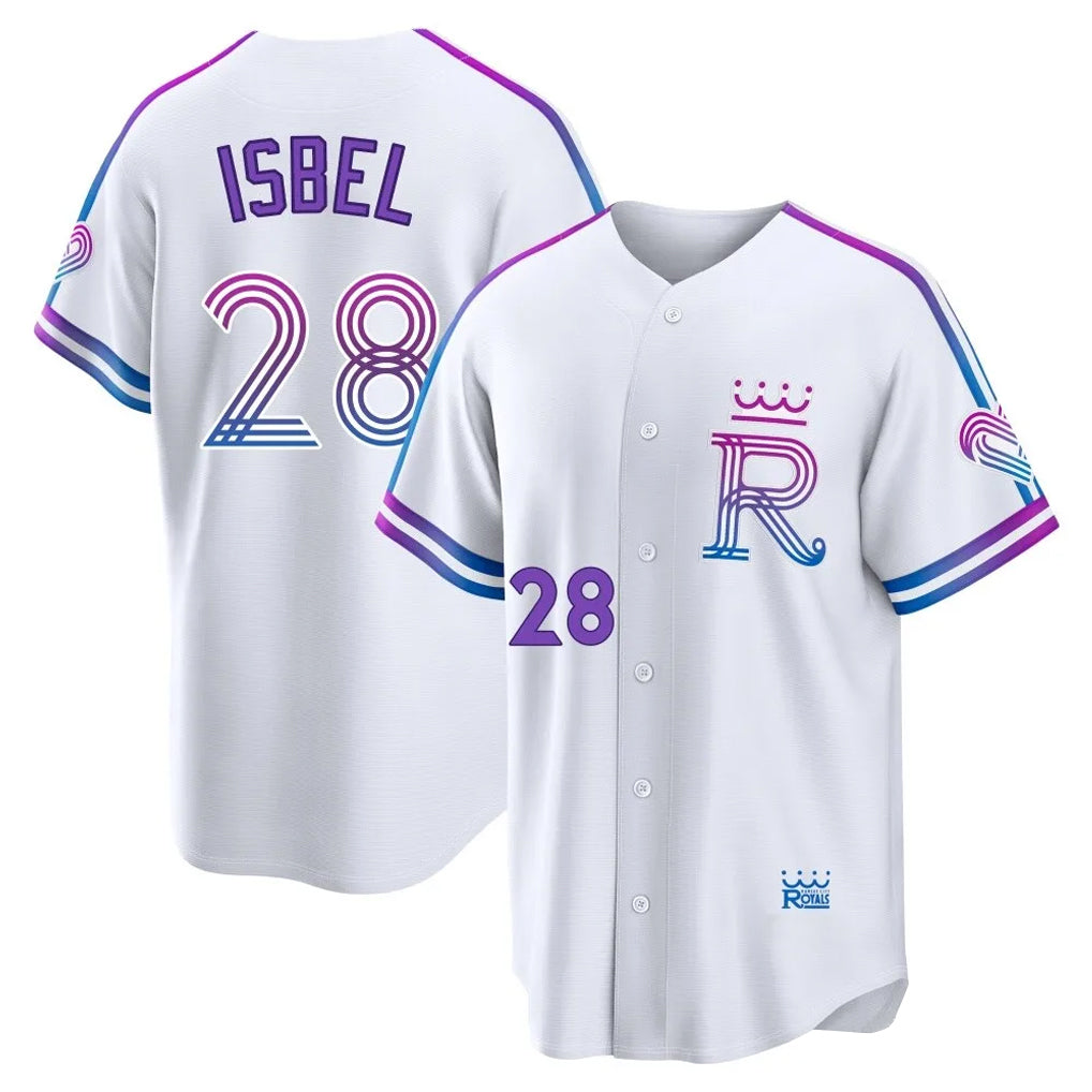 KC.Royals #28 Kyle Isbel Player White 2026 City Connect Limited Home Fdoa Stitched Jerseys
