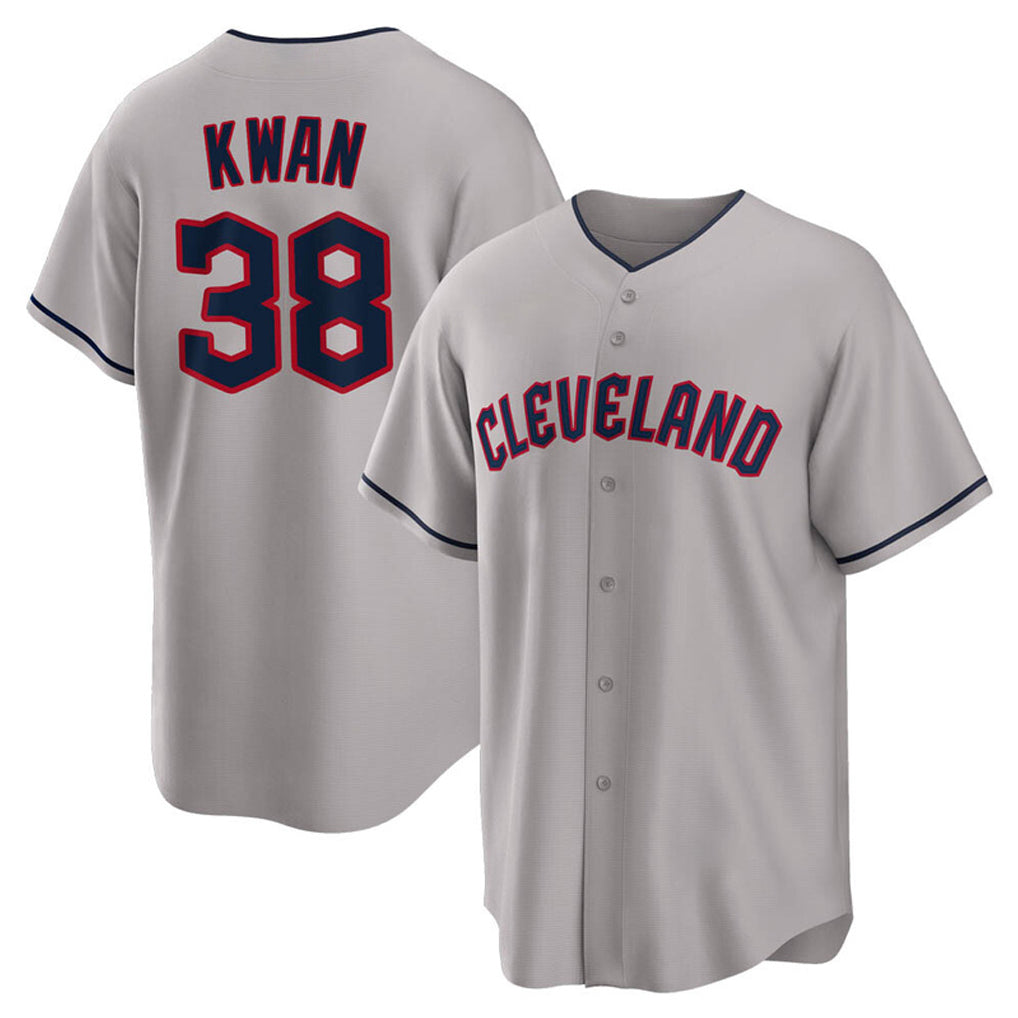 C.Guardians #38 Steven Kwan Player Gray Game Home Fdoa Stitched Jerseys
