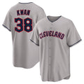 C.Guardians #38 Steven Kwan Player Gray Game Home Fdoa Stitched Jerseys