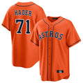 H.Astros #71 Josh Hader Player Orange Home Game Fdoa Stitched Jerseys