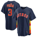 H.Astros #3 Jeremy Pe?a Player Navy Home Game Fdoa Stitched Jerseys