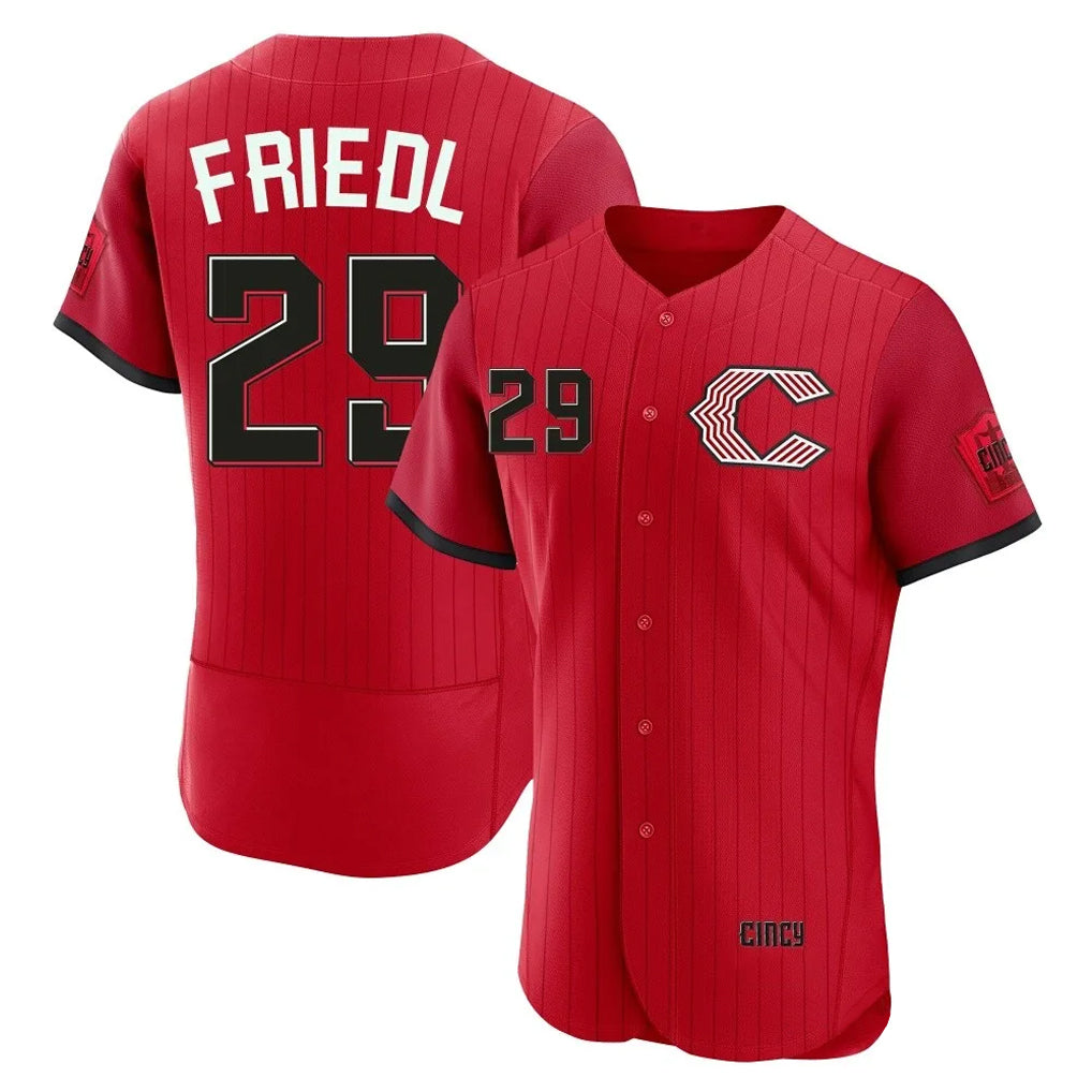 C.Reds #29 TJ Friedl Player Red 2026 City Connect Limited Elite Home Fdoa Stitched Jerseys