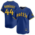 S.Mariners #44 Julio Rodriguez Player Royal City Connect Home Limited Fdoa Stitched Jerseys