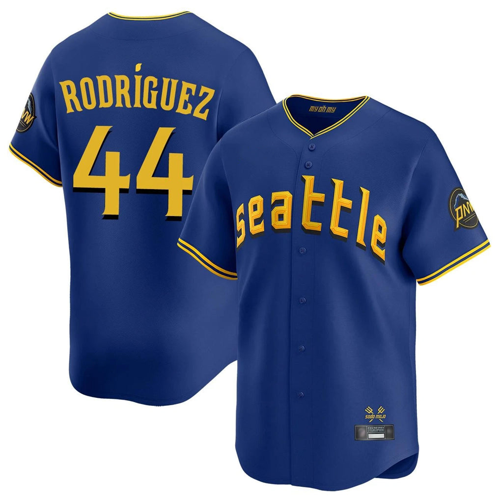 S.Mariners #44 Julio Rodriguez Player Royal City Connect Home Limited Fdoa Stitched Jerseys
