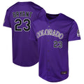 C.Rockies #23 Kris Bryant Player Purple Limited Home Game Fdoa Stitched Jerseys