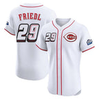 C.Reds #29 TJ Friedl Player White Speedway Classic Limited Elite Home Fdoa Stitched Jerseys
