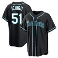 S.Mariners #51 Ichiro Suzuki Player Black Fashion Home Limited Fdoa Stitched Jerseys