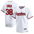 C.Guardians #38 Steven Kwan Player White Limited Home Game Fdoa Stitched Jerseys