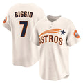 H.Astros #7 Craig Biggio Player Cream Throwback Cooperstown Collection Limited Fdoa Stitched Jerseys