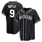 C.Rockies #9 Brenton Doyle Player Black Fashion Out Home Game Fdoa Stitched Jerseys